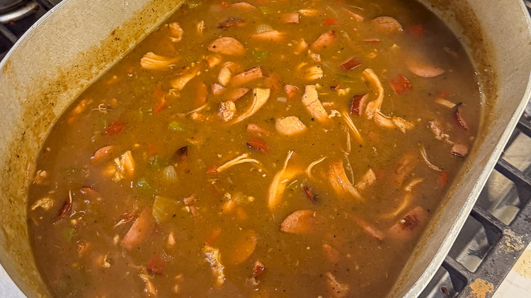 Easy Chicken & Sausage Deer Camp Gumbo
