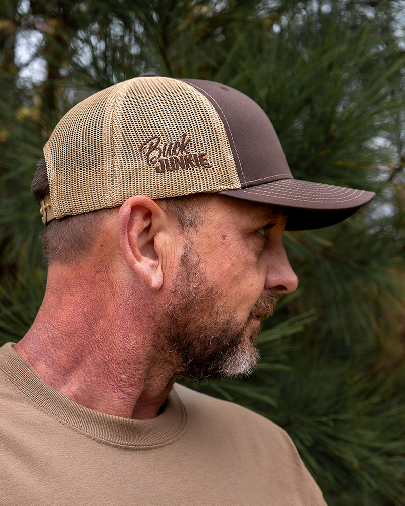 Load image into Gallery viewer, Buck Junkie Hat - Front &amp; Side Logo
