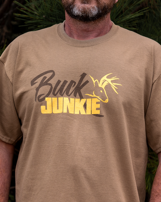 Buck Junkie T-Shirt - Brown