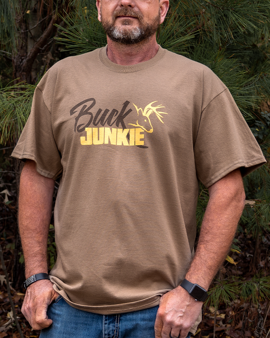 Buck Junkie T-Shirt - Brown