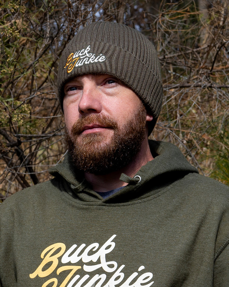 Load image into Gallery viewer, Buck Junkie Beanie - Green
