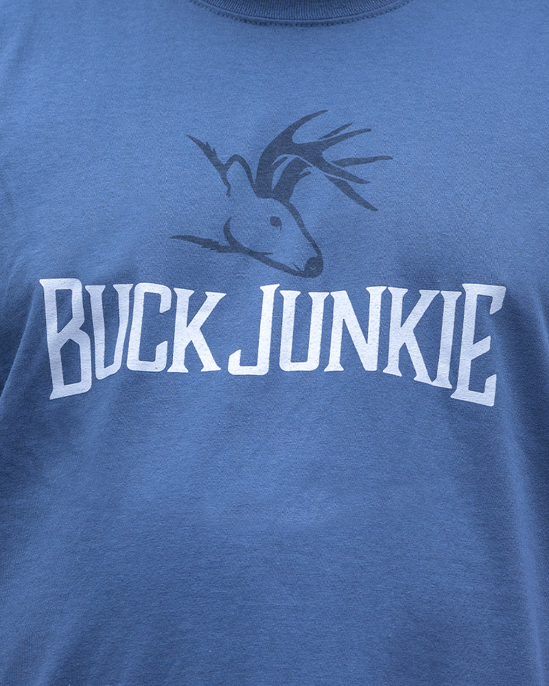 Load image into Gallery viewer, Buck Junkie T-Shirt - Blue
